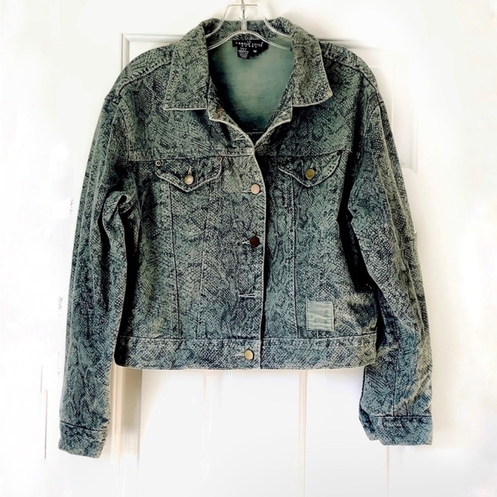 Patterned Denim Jacket by Carol Little